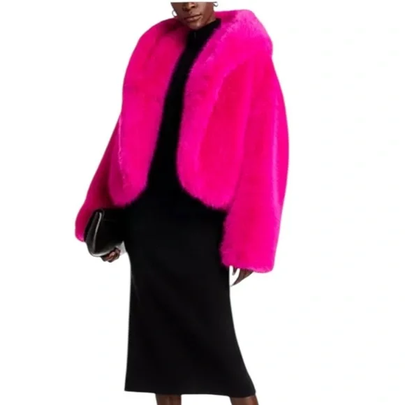 New NAOMI x BOSS 2.0 Cabarette Faux Fur Coat - Picture 2 of 11